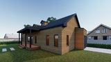 Tiny Home Build Plan - Single Story Bungalow, 1068sqft, 2 Bed, 2 Bath, DIY Generic