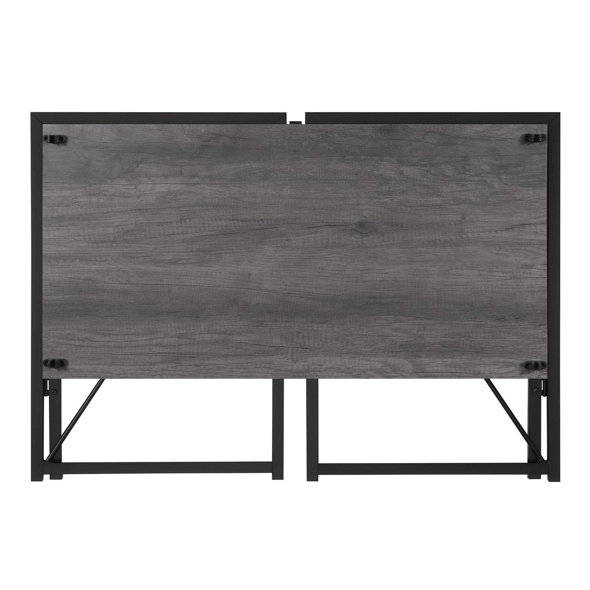 Convenience Concepts Xtra Folding Desk, Charcoal Gray/Black Convenience Concepts