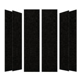Olanglab Acoustic Wall Panels 6 Pack, 48 x 12 per Acoustic Panels Sound Absorbing, Decorative Sound Panels for Home Studio and Office, Plain Black Olanglab