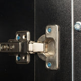 Holaki 67 inch Tall Sideboard LED Credenza Pantry Cabinet with 3 Tier Glass Shelves, High Glossy Front Side Cabinet Display Cabinet File Cabinets for Home Office Living Room Kitchen Dining Room(Black) Holaki