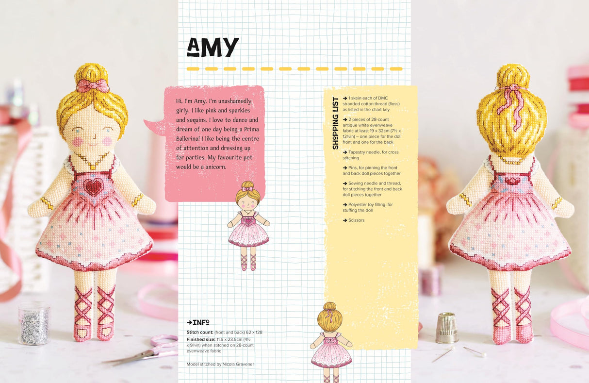 My Cross Stitch Doll: Fun and easy patterns for over 20 cross-stitched dolls WoodArtSupply