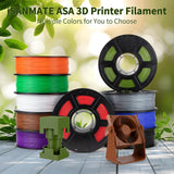 iSANMATE ASA Filament 1.75mm Black 1KG, UV & Weather Resistant 3D Printer Filament Perfect for Outdoor Functional Parts, Dimensional Accuracy +/- 0.02mm, 1kg Spool (2.2lbs) iSANMATE