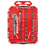 CRAFTSMAN Mechanics Tool Set, 1/4 Inch Drive, 20 Piece (CMMT12108) Craftsman