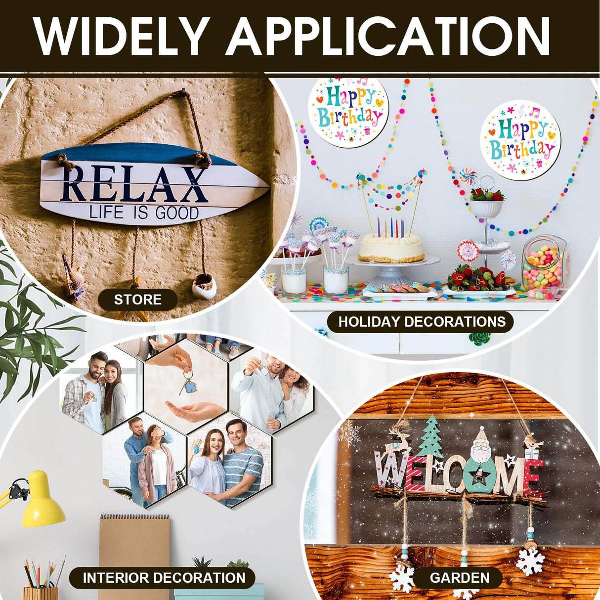 Landical 10 Pack 12" x 12" Square Sublimation Hardboard Blanks MDF Wood Sheets Bulk MDF Board 1/8 Inch Thick Sublimation Cutting Board Blanks for Heat Press Machine Laser Cut DIY Projects, White Landical