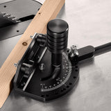 VEVOR Precision Miter Gauge, Standard Slot 3/4'' x 3/8'', Aluminum Alloy Table Saw Miter Gauge with 15 Angle Stops Adjustable Spring Loaded Plunger and Removable Disc, for Woodworking Tool Table Saw VEVOR
