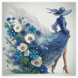 Diamond Art Painting Kit, Pretty Dress Fashion Ladies 5D DIY Special Shape Mosaic Crafts for Beginners and Adults, can be gifted to family and friends, great for decorating home and office walls Tontut