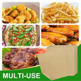 BRIKINTE 12-inch Air Fryer Parchment Paper Squares for Ninja Air Fryer SP101 SP201 SP301 SP351 Oven, 100 Pcs Air Fryer Oven Liners for Bottom of Oven for Ninja Foodi Toaster brikinte