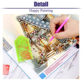 STGLCR Christmas Diamond Art Kits for Adults Beginners, Special Shaped Christmas House Diamond Painting Kits for Adult, 5D DIY Full Drill Diamonds Craft for Adult Gem Arts Gifts, Wall Decor 12" x 12" STGLCR