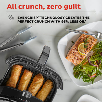 Instant Pot Vortex Plus 4QT Air Fryer, Custom Program Options, 6-in-1 Functions Crisps, Broils, Roasts, Dehydrates, Bakes, Reheats, 100+ In-App Recipes, from the Makers of Instant Pot, Stainless Steel