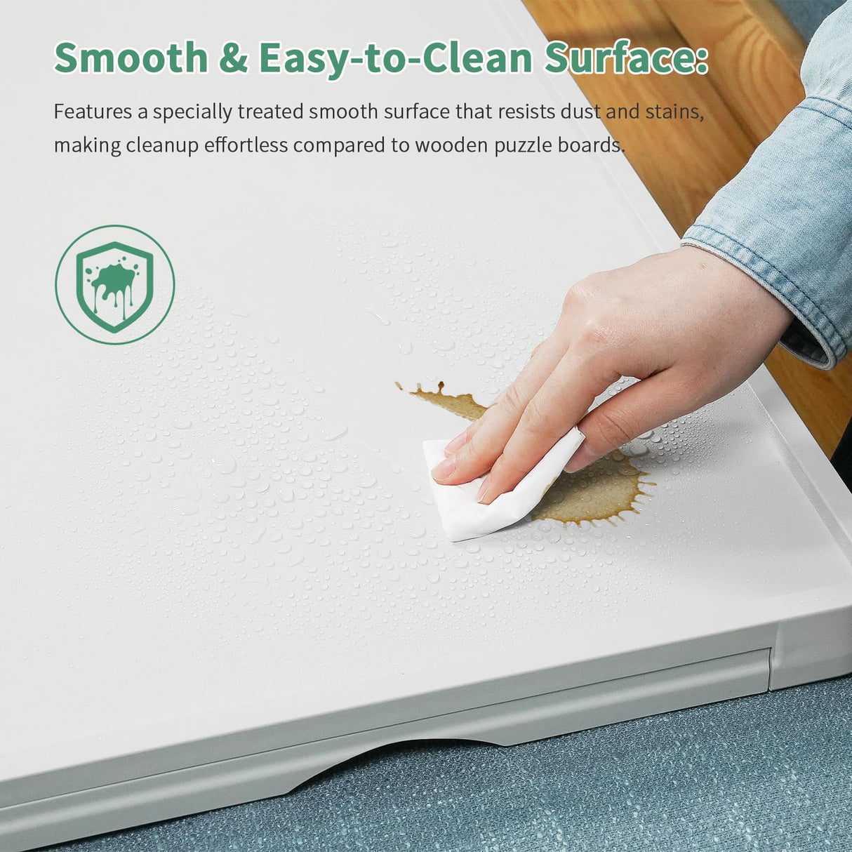 ALL4JIG 1500 Pieces Rotating Plastic Puzzle Board with 6 Sliding Drawers and Protective Cover, 360° Lazy Susan Design, 34.25"x26.38" Portable Spinning Puzzle Table for Adults, Ideal Gift for Mum ALL4JIG