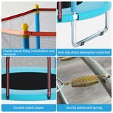 Trampoline for Kids, Telawah Adjustable Toddler Trampoline, Indoor/Outdoor Mini Baby Trampoline with Enclosure Net, No-Gap Safe Design, Trampoline Jumping Mat Gifts for Children Telawah