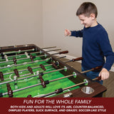 Hathaway 56-Inch Primo Foosball Table, Family Soccer Game with Wood Grain Finish, Analog Scoring and Free Accessories Hathaway