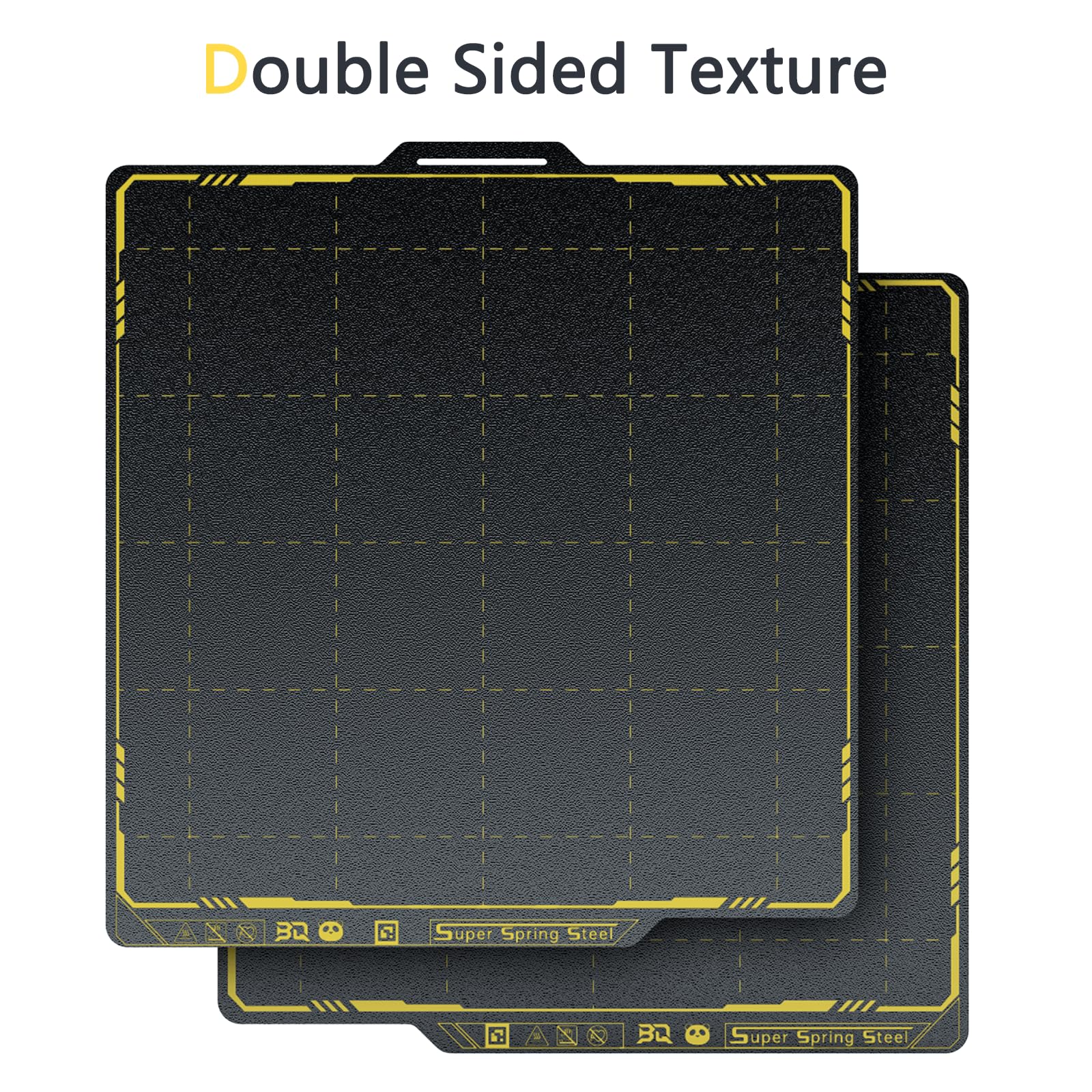 BIGTREETECH SSS Double-Sided Panda Spring Steel Build Plate Compatible with Bambu-Lab X1C/X1E/P1P/P1S/A1 3D Printer, 258x258MM(10.16x10.16in) Ultra-Flexible Sheet Removable Surface Platform ( - WoodArtSupply