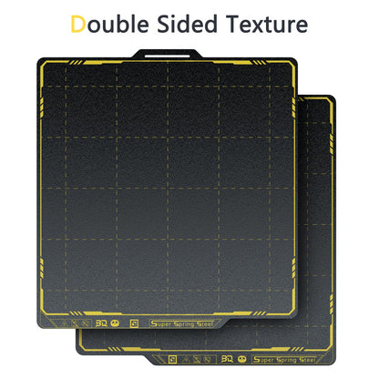 BIGTREETECH SSS Double-Sided Panda Spring Steel Build Plate Compatible with Bambu-Lab X1C/X1E/P1P/P1S/A1 3D Printer, 258x258MM(10.16x10.16in) Ultra-Flexible Sheet Removable Surface Platform ( - WoodArtSupply