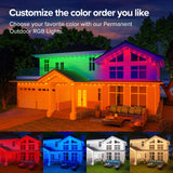 Cuiwos 300ft Permanent Outdoor Lights Pro,Phone App & Remote, RGB Eternity Eaves Lights IP68 Waterproof, House Roof Outdoor String Light Cuiwos