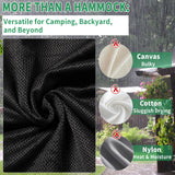 LUKETURE Triangle Camping Hammock, 13ft Multi Person Hammocks Max 1100 lbs for Outdoor Relaxing, Extra Large Hammock w/Ratchet/Webbing Straps (13ft-Triangle Camping Hammock) LUKETURE