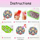 MeetChanning Diamond Art Kits for Adults Butterfly Diamond Painting Art Kit Pendant Acrylic Board Ornament Window Suncatcher MeetChanning