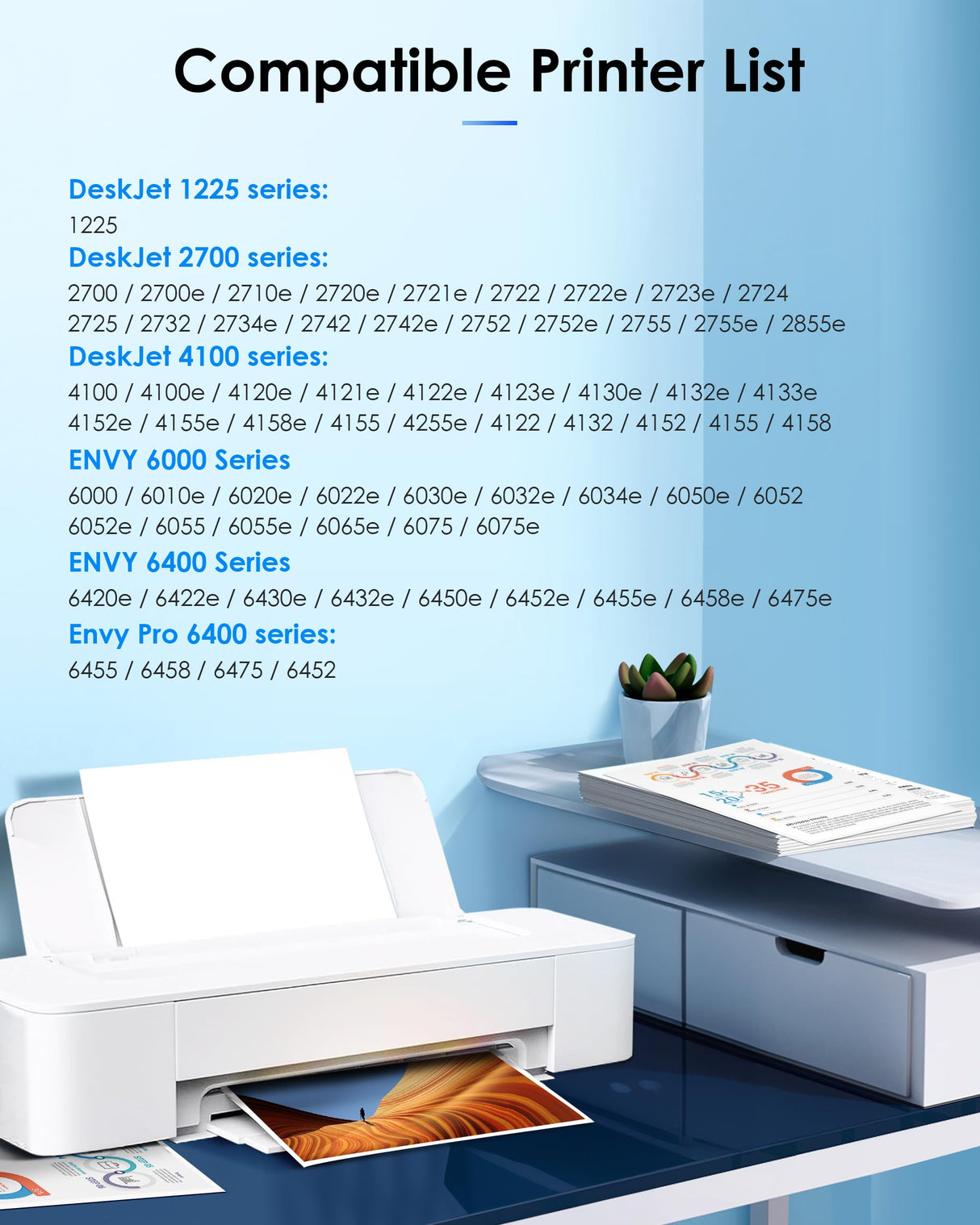 TECKKIN 67XL Ink Cartridge Remanufactured Replacement for HP Ink 67 67XL Works for HP DeskJet 2700 2700e 2755e 2755 4155e 4155 Envy 6055e 6455e 6400 6055 Envy Pro 6452 6458 6475 Printer (Black,Color) TECKKIN
