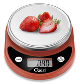 Ozeri Pronto Digital Multifunction Kitchen and Food Scale,Burnt Ochre Ozeri