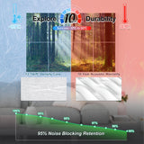 Mollywell Art Acoustic Panels, Sound Proofing, Wall Decoration, Suitable for Nature-Inspired Room Soundproofing & Vibrant Aesthetics (Forest Summer), 48x32x0.4 Inch Mollywell