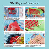 AMORARS Mandala Diamond Painting Kit for Adults, Mandala Diamond Art Beginners - DIY Full Diamond Dot Gem Art Paintings, Suitable Gifts, and Home Decoration Crafts, 12x12Inch AMORARS