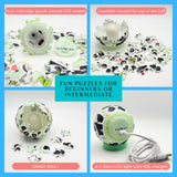 EduSport Panda 3D Puzzle Ball 61 Piece LED Night Light for Kids Ages 6-12, Panda Gifts, for Kids, 3D Puzzles for Kid, Educational Girl and Boy Toys, Birthday Gifts for Girl, Kid Toys EduSport
