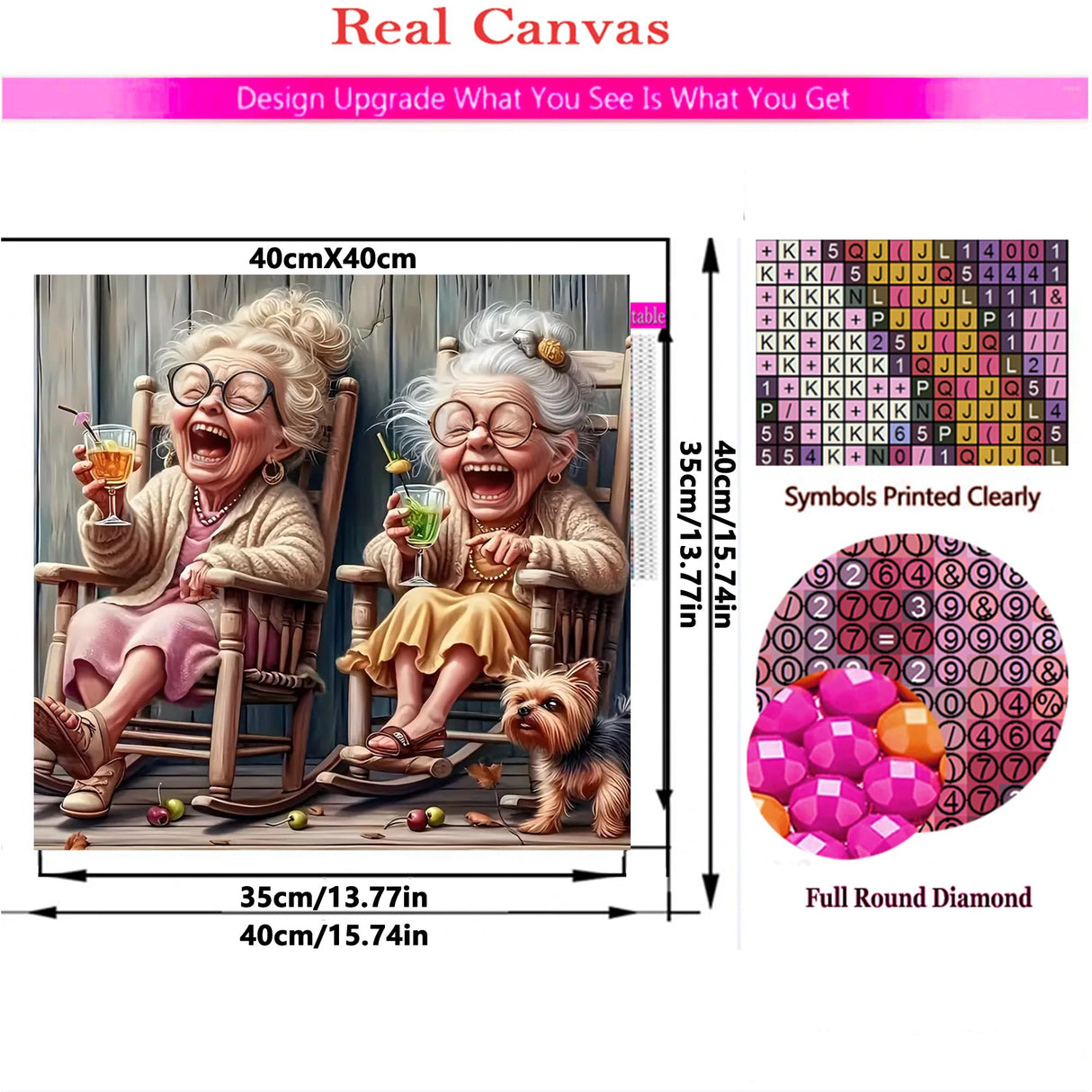PRISARAMOS Best Friend Diamond Art Kits 5D DIY Best Friend Cartoon Diamond Painting Kits for Adults Gem Art Paint for Home Wall Decor Friends Companionship Gift Christmas Birthday Thanksgiving Gift PRISARAMOS