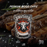 Don Bardo - Wood Smoker Chips - Apple, Cherry, Mesquite, Hickory & Oak Wood Chip for Smokers, Can be Use on Gas, Charcoal Grill, Smoke Wood Chips for Grilling, BBQ & Camping. 1.2 LB Bags (Oak) Don Bardo