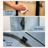 VENO 2 Pack Extra Large Moving Bags, Heavy Duty Storage, Moving Boxes, Large Storage Bins with Lids Alternative for College, Christmas Tree, Packing Supplies Essentials (Light Blue Matte, 2 Pack) VENO