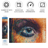 DIAMOND DOTZ Love 2 See Rainbows Eye Diamond Painting Kits for Adults - Diamond Art Kits a Relaxing Creative Craft Kit with Dotz Gems 15.8"x23.6" DIAMOND DOTZ