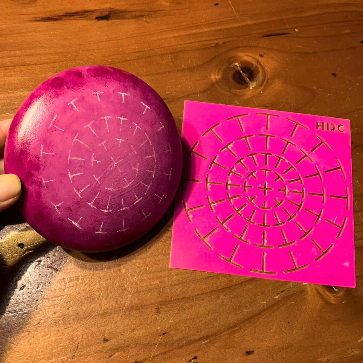 Super Flex Silicone Stencil Set - Dotting Tools - Happy Dotting Company - 2 pc Mandala Stencils - Ideal for Stone Art, Mugs, Bottles Happy Dotting Company