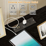 YGEOMER 59in Long Black Dresser for Bedroom TV Stand with Charging Station and LED Lights, Black Dresser with 11 Drawers, Fabric Chest of Drawers with PU Finish for Bedroom, Entryway YGEOMER