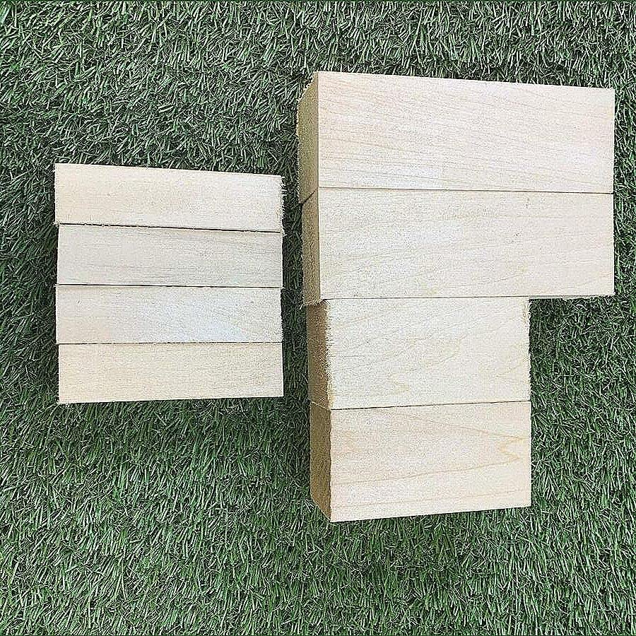 Basswood Carving Wood Turning Blanks 2-1/2" X 2-1/2" X 30" Suitable Wood Pieces for Wood Crafts and Projects Generic