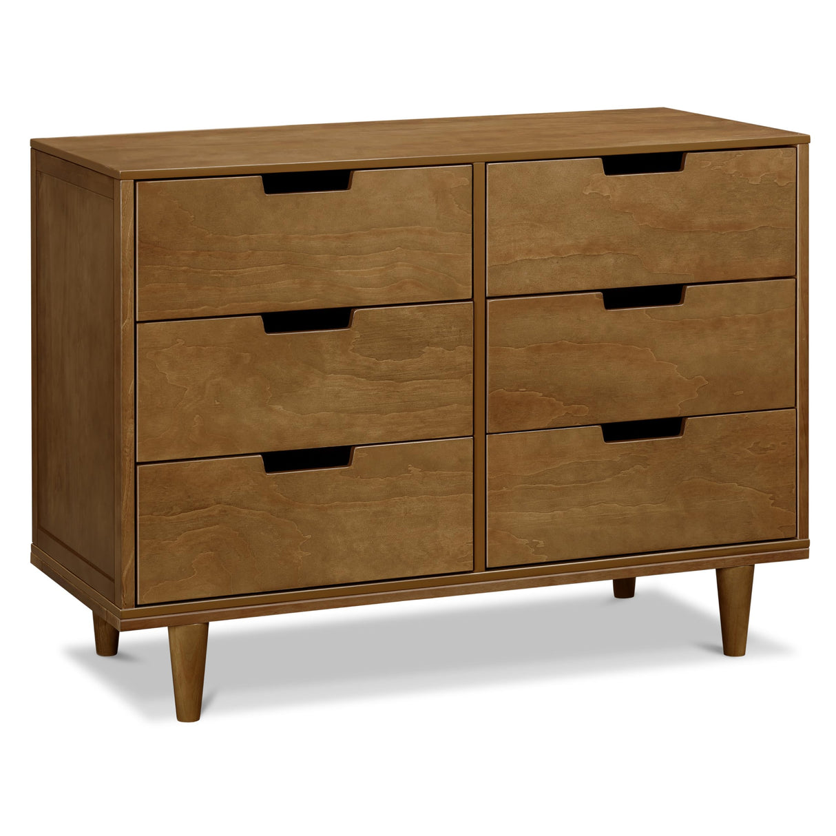 DaVinci Marley 6-Drawer Dresser - Baby Dresser for Nursery - Kids Bedroom Furniture - Double Chest of Drawers for Toddler Boys and Girls - Versatile Wood Dresser for Living Room, Hallway - Walnut DaVinci