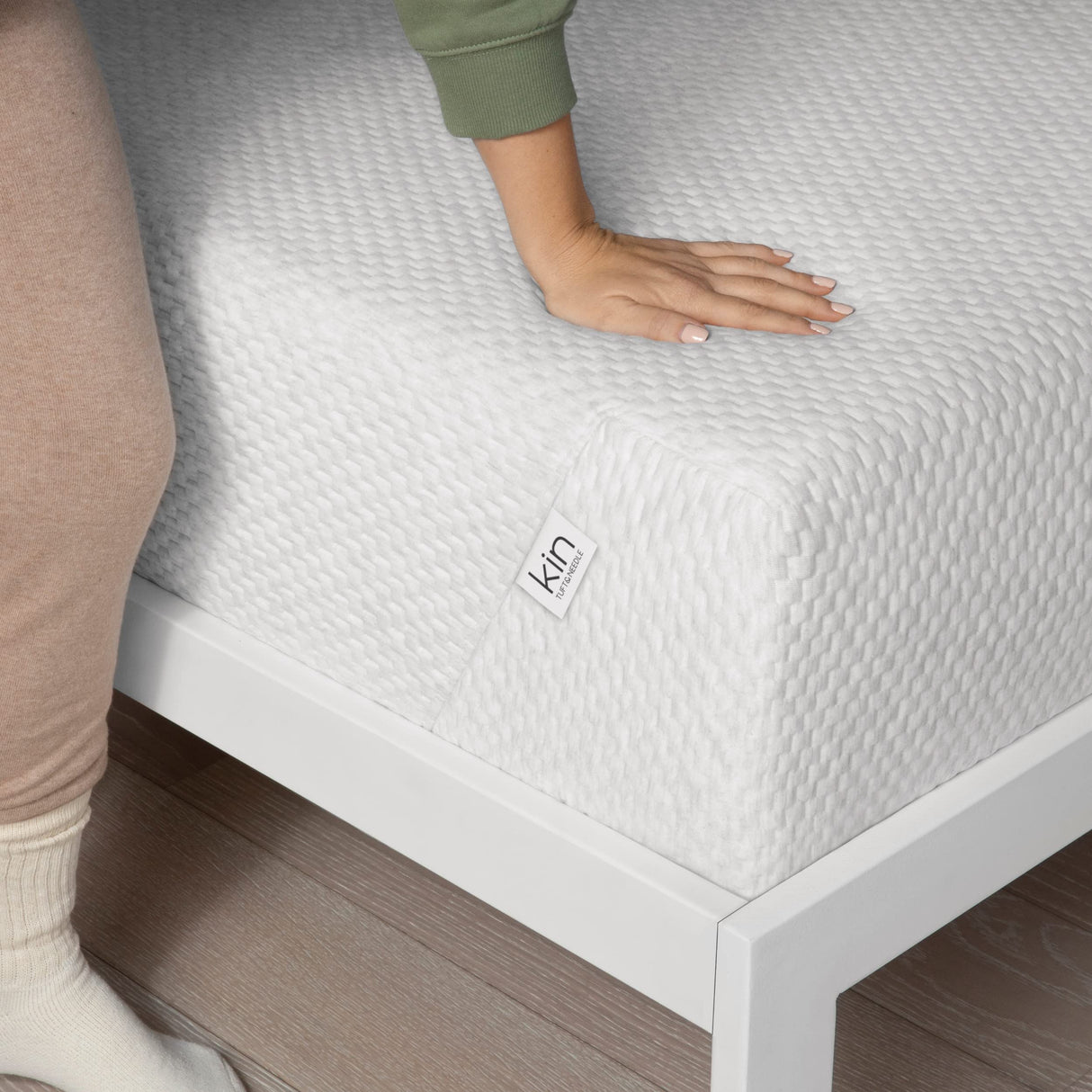 Kin By Tuft & Needle Medium Firm 10" Cal King Adaptive Foam Mattress in a Box, Cooling Pressure Relief, Balanced Support, 100 Night Trial, Fiberglass Free, CertiPUR-US, 10-Year Limited Warranty Tuft & Needle