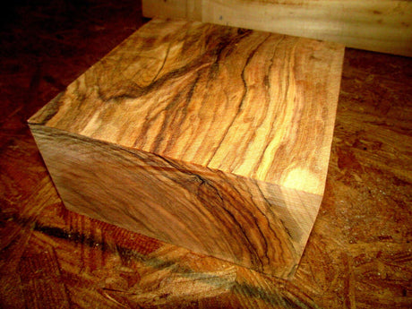 Olive Lathe Turning Exotic Wood Bowl Blank Block, 6” X 6” X 3” Bowl Blanks Store