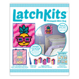 LatchKits PlayMonster for Wall Hangings & Mini-Rugs - Pineapple - Craft Kit with Easy, Color-Coded Canvas, Pre-Cut Yarn & Latch Hook Tool - Perfect DIY Craft for Kids - Ages 6 and Up, Small, Multi LatchKits