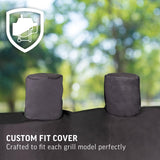 Char-Griller® Grand Champ™ Grill Cover, Shields and Protects from Moisture, Wind, Sand, Birds and Dirt, PVC and Polyester Blend, Black, Designed to Fit Model # 8250. Char-Griller