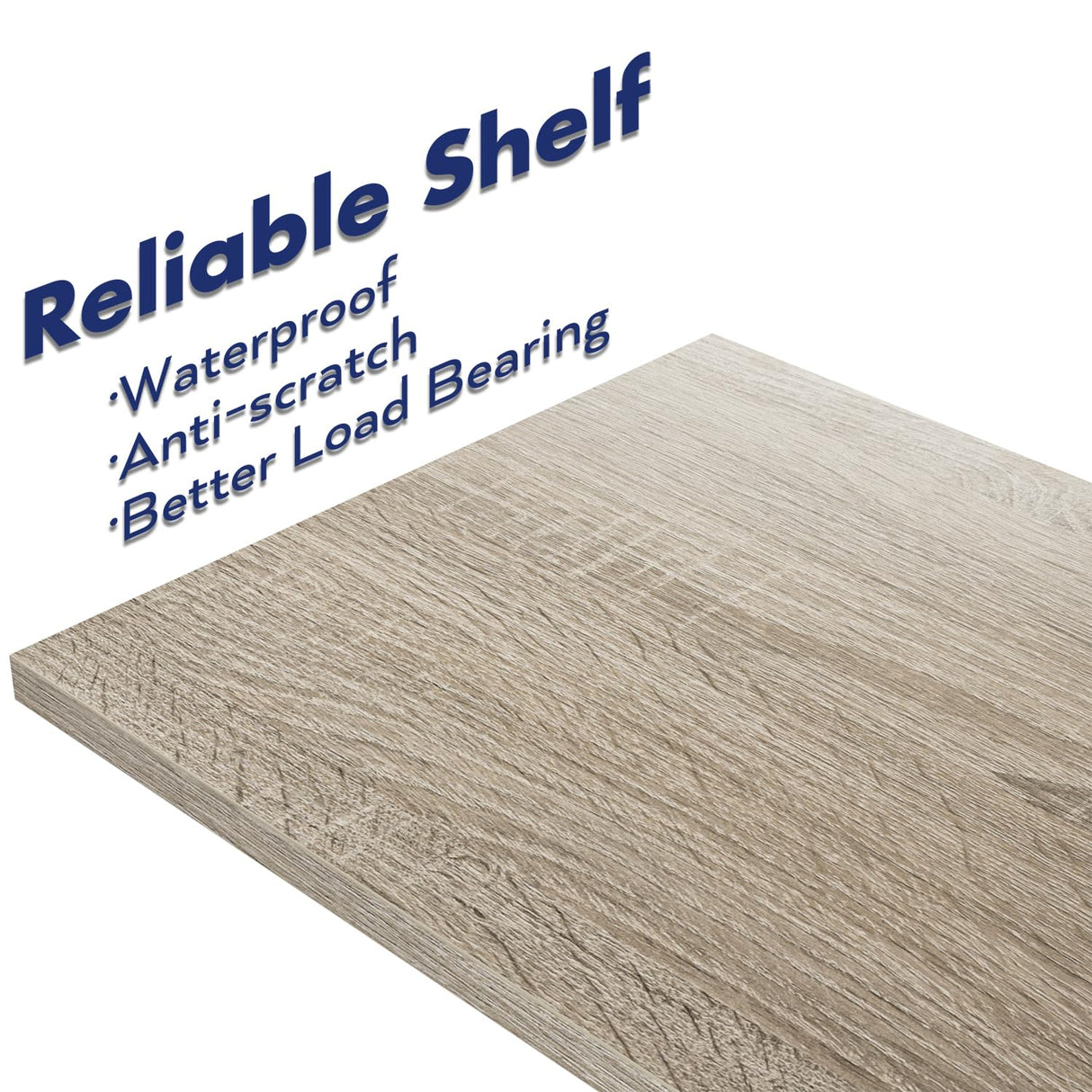 NUMENN Bookshelf, 6 Tier Bookshelves, Home Office Bookcase Shelf Storage Organizer, Free Standing Storage Shelving Unit for Bedroom, Living Room and Home Office, Grey NUMENN