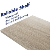 NUMENN Bookshelf, 6 Tier Bookshelves, Home Office Bookcase Shelf Storage Organizer, Free Standing Storage Shelving Unit for Bedroom, Living Room and Home Office, Grey NUMENN