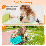 1000X Handheld Microscope for Kids 4K 2.0" Screen Rechargeable Mini Pocket Digital Microscopes w/Slides Kit Portable Edu Gift Age 4-6 8-12 Children Students BEBANG