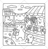 Girl’s Day: Self-Love Coloring Book for Adults & Teens Featuring Activities in Everyday Life (Fuzzy Friends Coloring) Independently Published