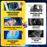 Drywall Sander, 𝟐𝟎𝟐𝟓 𝐔𝐩𝐠𝐫𝐚𝐝𝐞𝐝 Electric Drywall Sander with Vacuum Labor-Saving Back Belt，7 Variable Speed, LED Light, 900-1800RPM for Popcorn Ceiling, Wood Floor Bryner