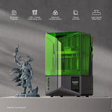 ELEGOO Saturn 4 Resin MSLA 3D Printer, 10" 12K HD Mono LCD, Smart Automatic Leveling, Intelligent Detection with High Temp Protection, Large Printing Size of 218x122x220 mm³ ELEGOO