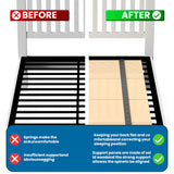 BBX-G Heavy Duty Thick Folding Box Spring, Mattress Supporting Wood Floor, Foldable Box Spring, Bed Support Slats, 60"x30" BBX-G