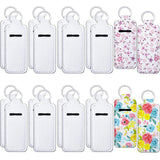 Hicarer 20 Pieces Sublimation Lipstick Holder Keychain Bulk Blank Lipstick Neoprene Clip-on Sleeve Travel Key Ring Holder Hicarer