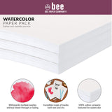Bee Paper 6" x 9" Watercolor Paper Pack, 140lb, 50 Sheets Bee Paper Company