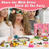 Koceko Real Flower Crown Making Kit for Girls, 10PCS DIY Preserved Flower Headband Craft Kit, Jewelry Making Kit - Perfect Arts Birthday Gifts, Toys for Children Ages 6 7 8 9 10 Years Old & Up Koceko