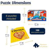 White Mountain Puzzles Mini Cereal Boxes - 100 Piece Puzzles - Six Pack of Puzzles White Mountain