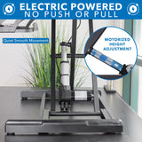 Mount-It! Electric Standing Desk Converter with 38" Tabletop, Height Adjustable Sit Stand Desk Riser, Motorized Desk Riser with Keyboard Tray and Device Slot, Fits Monitor & Laptop, Black Mount-It!